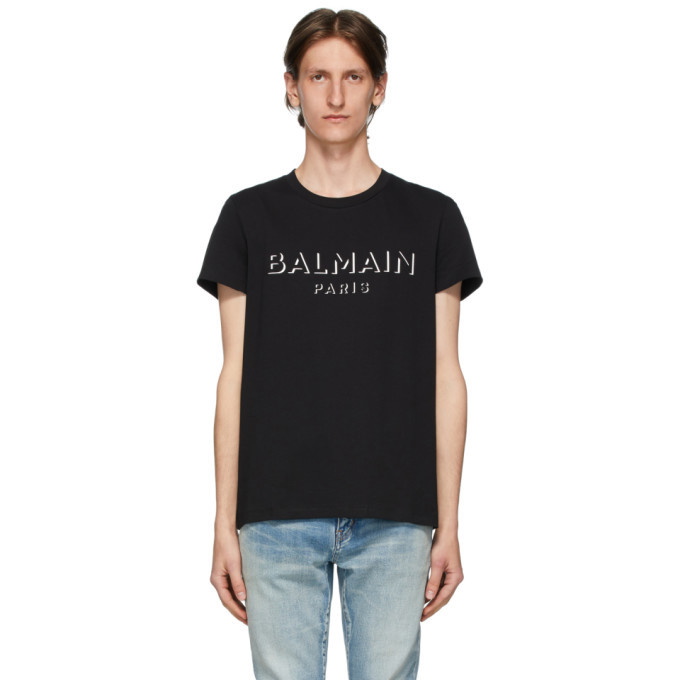 Photo: Balmain Black 3D Logo T-Shirt