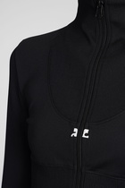 Courrèges Black Polyester Sweatshirt