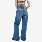 Jean Paul Gaultier Women's Button Jeans in Vintage Blue