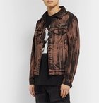 Off-White - Slim-Fit Printed Denim Jacket - Black