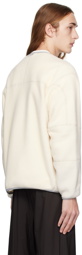 and wander Off-White Zip Cardigan