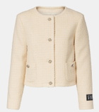 Patou Logo wool-blend bouclé jacket