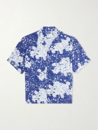 Blue Blue Japan - Sakura Kaza Convertible-Collar Woven Shirt - Blue