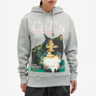 JW Anderson Women's Cat Print Hoodie in Mid Grey Melange