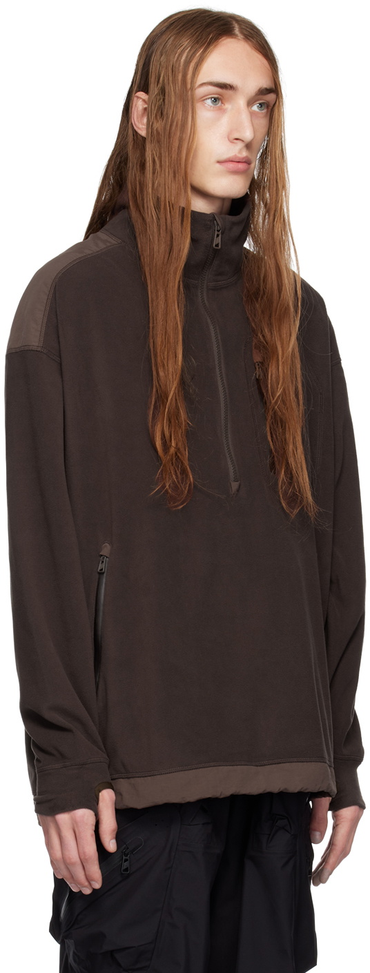 F/CE.® Brown Paneled Sweater