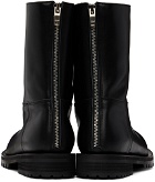 DRAE SSENSE Exclusive Black Shearling Boots
