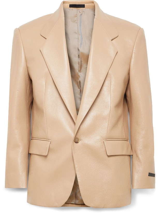 Photo: Fear of God - Leather Blazer - Brown