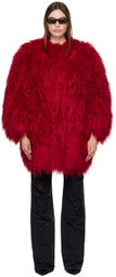 Dolce & Gabbana Red Padded Coat