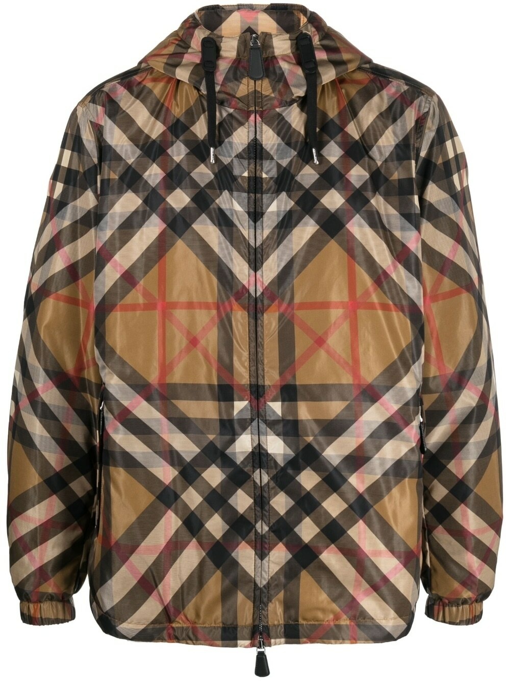 BURBERRY - Stanford Double Check Nylon Jacket Burberry