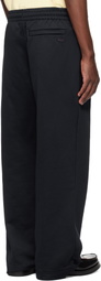 Lacoste Black Loose Fit Fleece Sweatpants