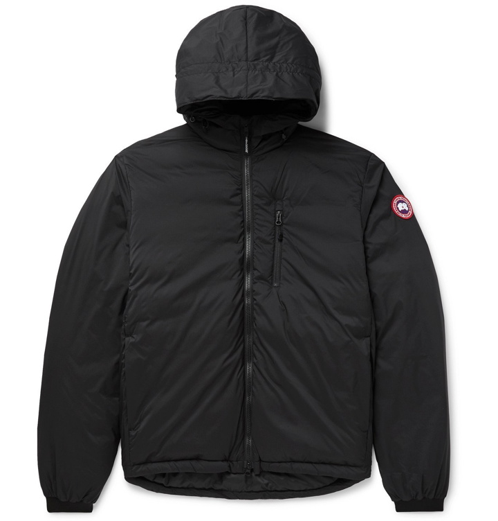 Photo: Canada Goose - Lodge Slim-Fit Nylon-Ripstop Hooded Down Jacket - Black