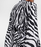 Alexandra Miro Tabitha zebra-print crop top