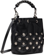 Toga Pulla Black Concho Drawstring Bag