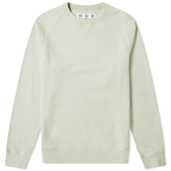 Photo: Barbour Tobin Crew Sweat - Japan Collection Pale Green Marl