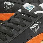 Puma Men's Clyde Vintage Sneakers in Puma Black/Rickie Orange