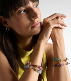 Ananya Chakra 18kt rose gold beaded bracelet with gemstones