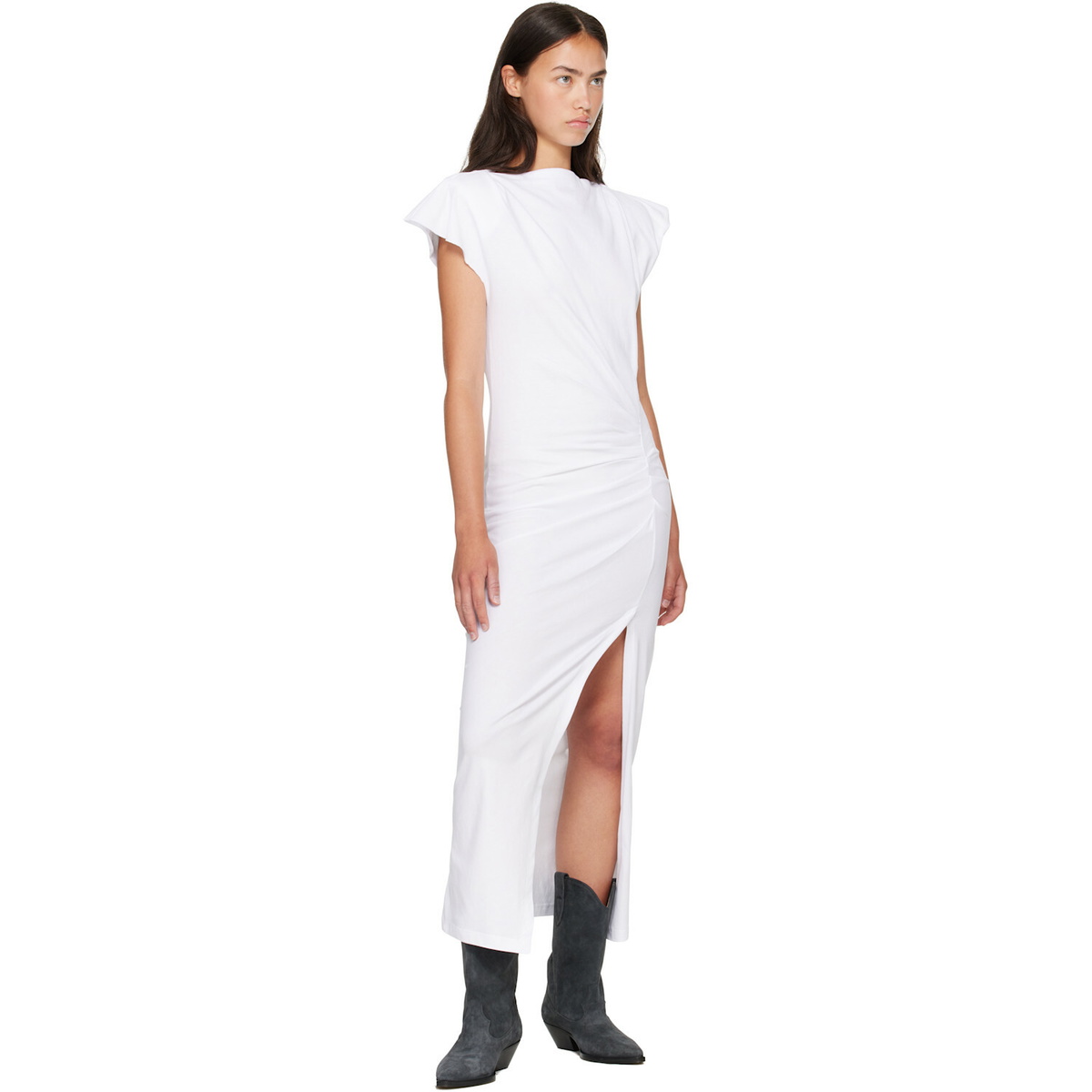 Isabel Marant White Nadela Midi Dress