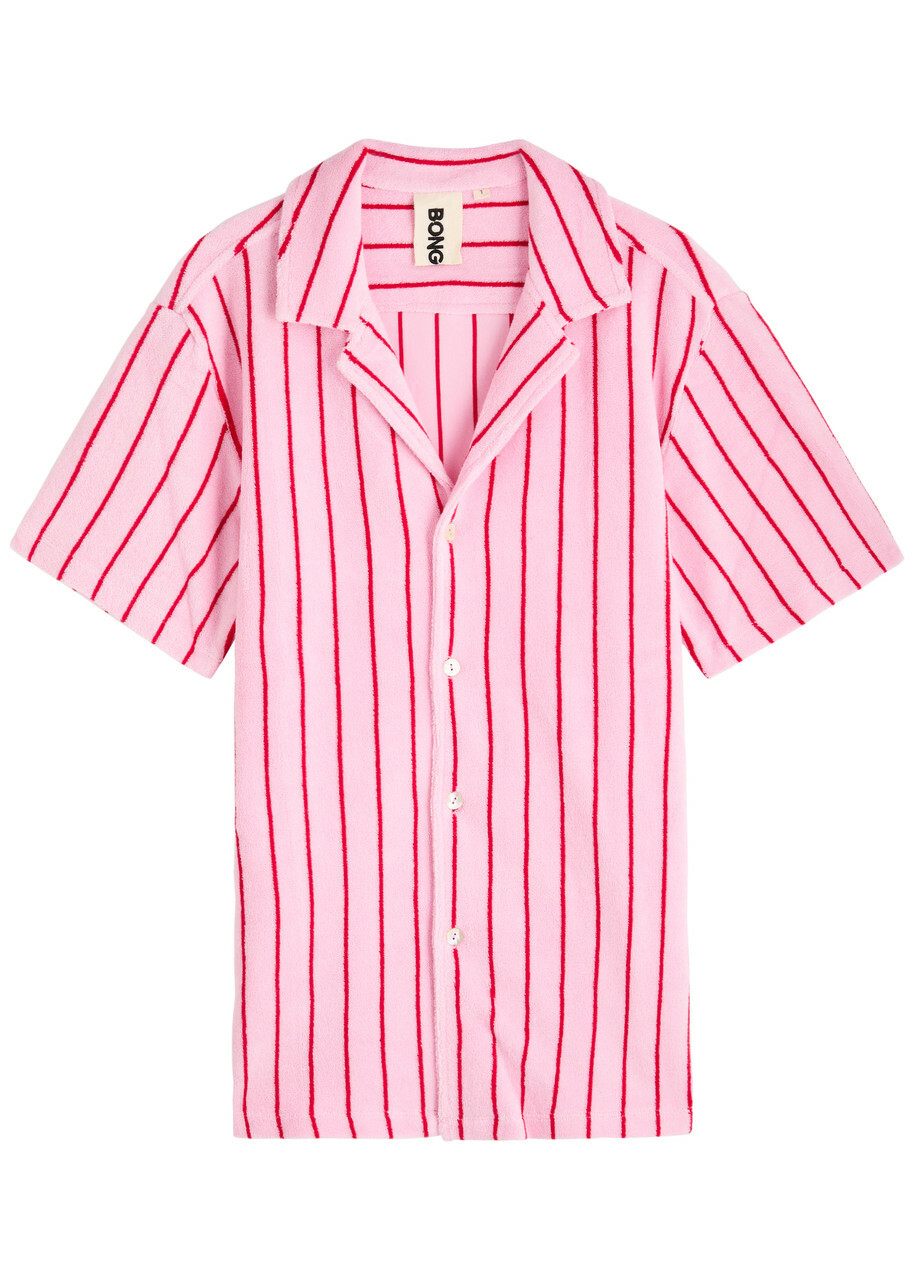 Bongusta Naram Striped Terry Shirt Pink