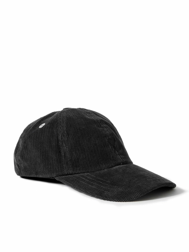 Photo: AMI PARIS - Logo-Embroidered Cotton-Corduroy Baseball Cap