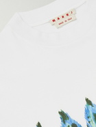 Marni - Logo-Print Cotton-Jersey T-Shirt - White