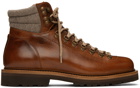 Brunello Cucinelli Brown Paneled Boots