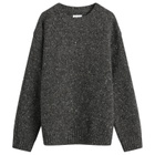 Norse Projects Men's Jonas Donegal Diamond Sweater in Charcoal Grey