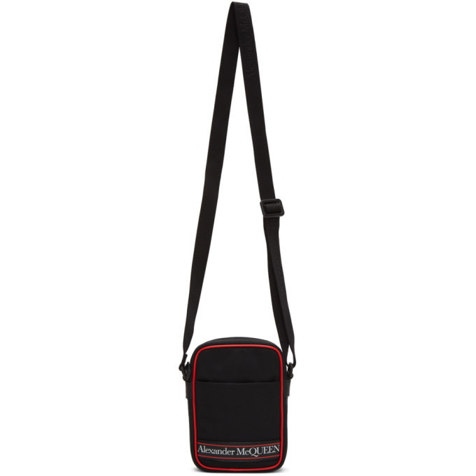 Photo: Alexander McQueen Black and Red Mini Messenger Bag