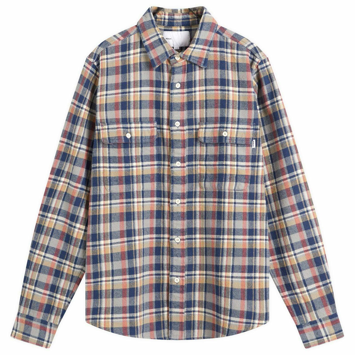 Adsum Men's Classic Plaid Work Shirt in Blue