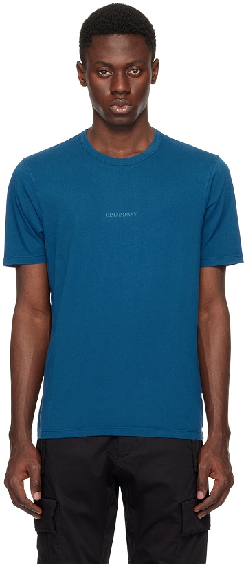 Photo: C.P. Company Blue Printed T-Shirt