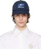 Casablanca Navy Greek Temple Cap