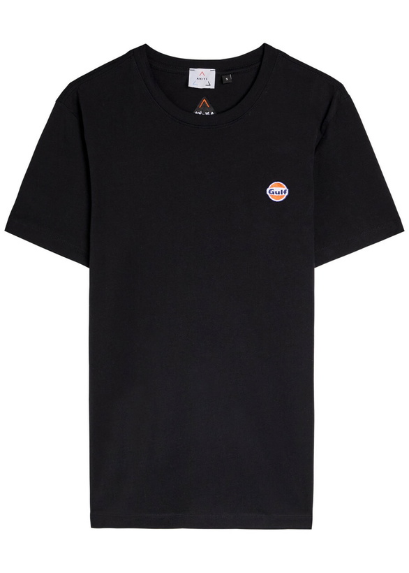 Photo: AN-Y1 Logo-embroidered Cotton T-shirt Black