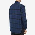 Engineered Garments Men's Flannel Work Shirt in Navy/Black