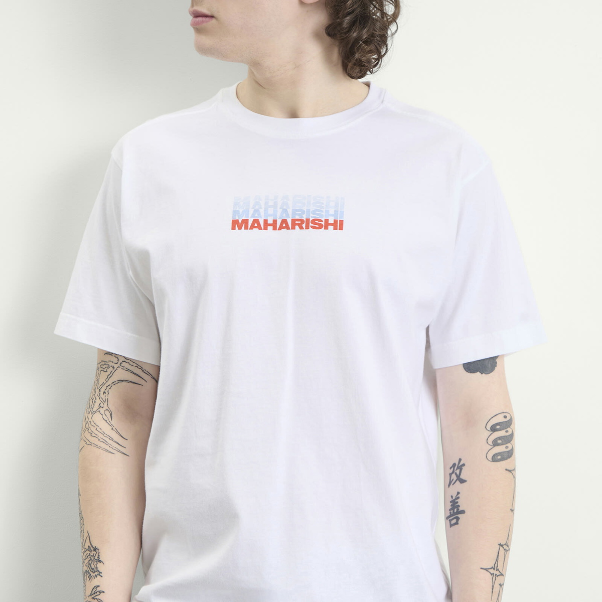 Maharishi Men's Pax Cultura S/S T-Shirt in White