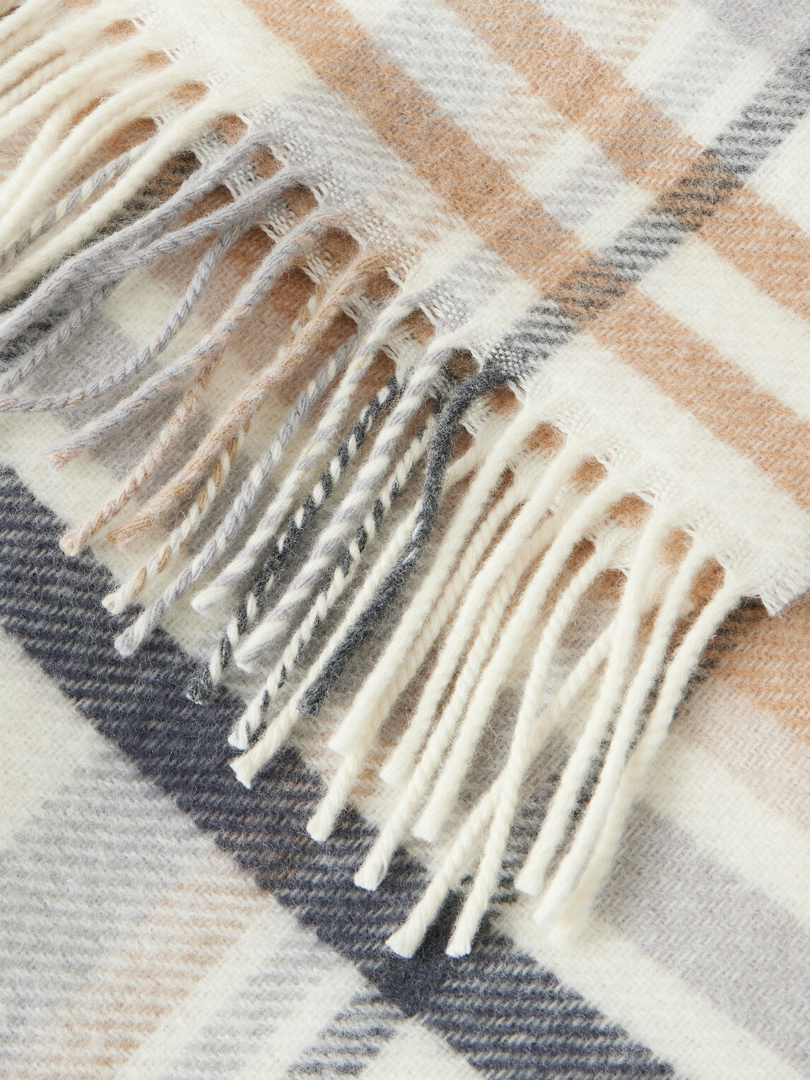 Acne Studios - 1996 Fringed Checked Wool Scarf