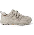 Hoka One One - Engineered Garments Tor Rubber-Trimmed Leather and Nylon Sneakers - Brown