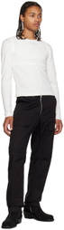 Parnell Mooney White Layered Long Sleeve T-Shirt
