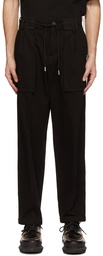 sacai Black Cotton Trousers