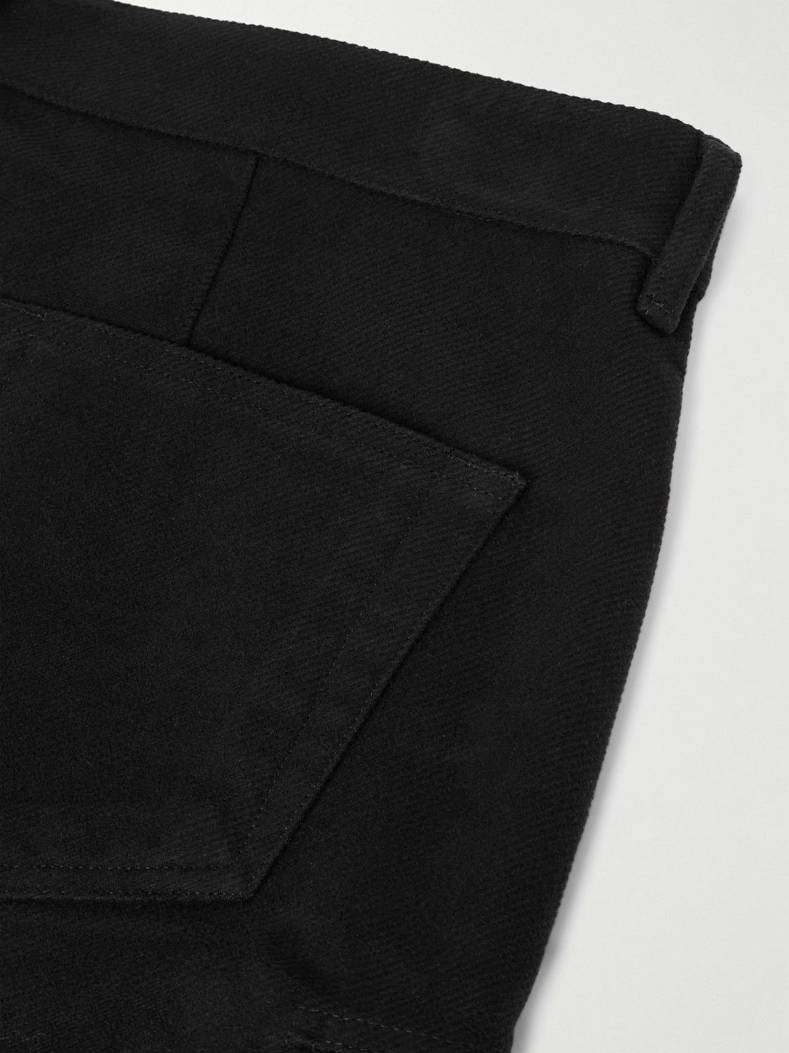 Rick Owens - Straight-Leg Cotton-Twill Cargo Trousers - Black