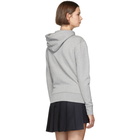 Maison Kitsune Grey Tricolor Fox Patch Hoodie