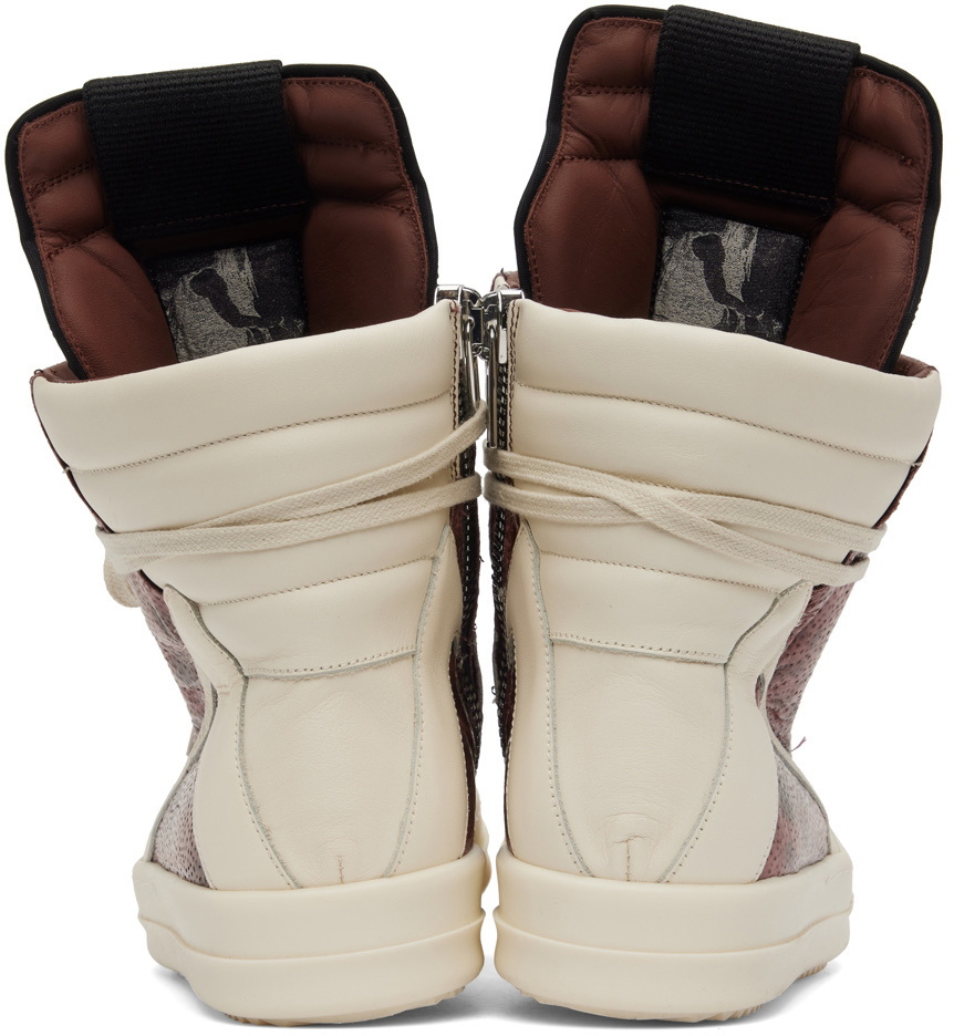 Rick Owens Pink Geobasket Sneakers Rick Owens