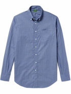 Sid Mashburn - Button-Down Collar Checked Cotton Shirt - Blue