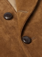 Valentino Garavani - Suede Bomber Jacket - Brown
