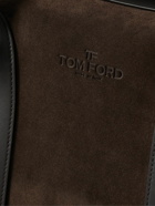 TOM FORD - Buckley Leather-Trimmed Suede Tote Bag
