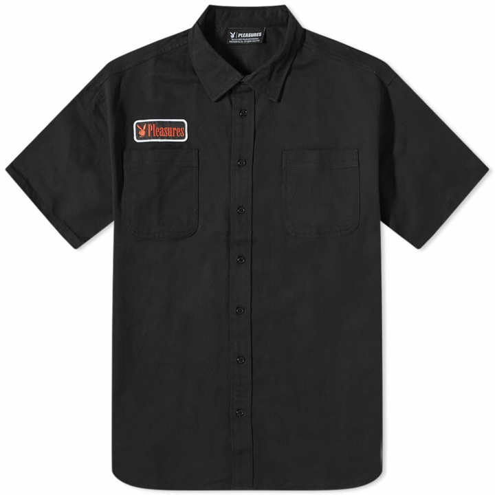 Photo: Pleasures Men's Film Crew Work Shirt in Black