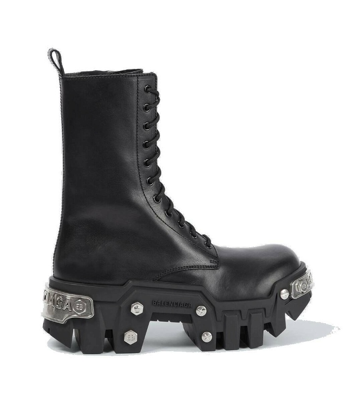 Photo: Balenciaga Bulldozer leather lace-up boots