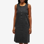 Gramicci Women's Canvas Midi Dress in Dusty Black