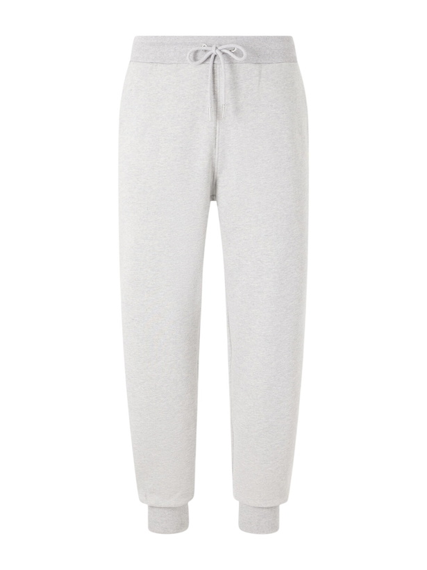 Photo: AMI PARIS - Logo-Embroidered Cotton-French Terry Sweatpants - Gray