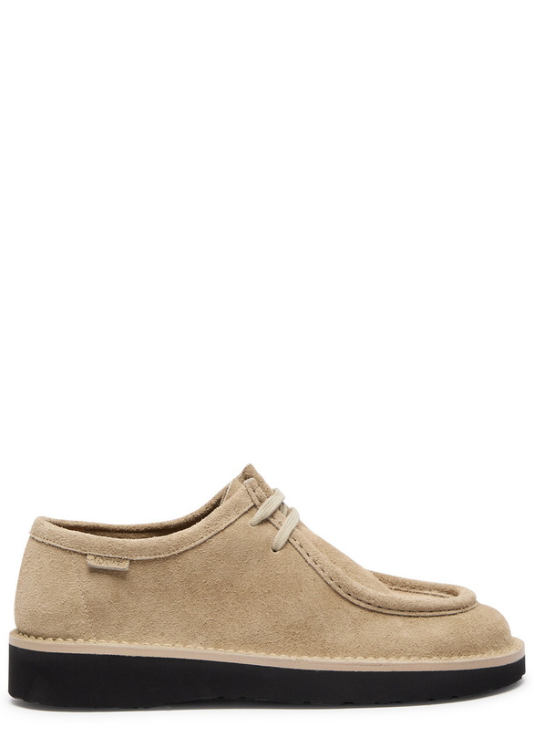 Photo: Loewe Faro Suede Derby Shoes Beige
