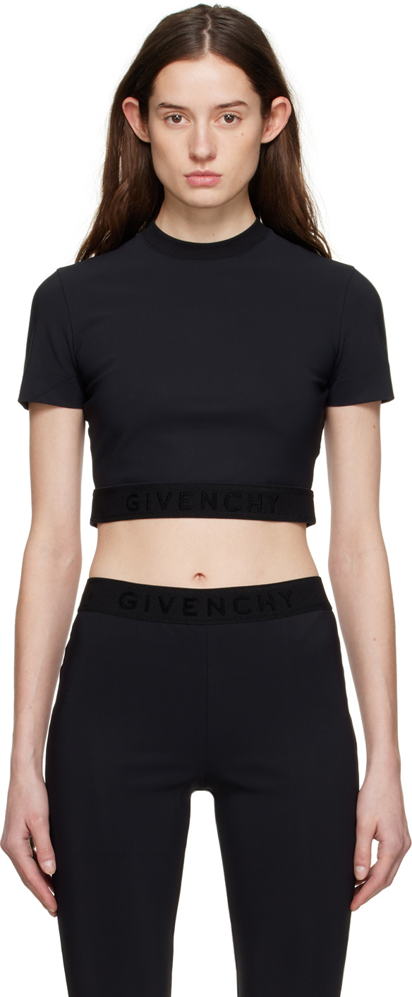 Givenchy Black Cropped T-Shirt Givenchy