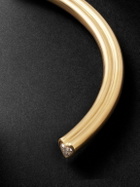 MAOR - Heart 18-Karat Gold Diamond Cuff - Gold